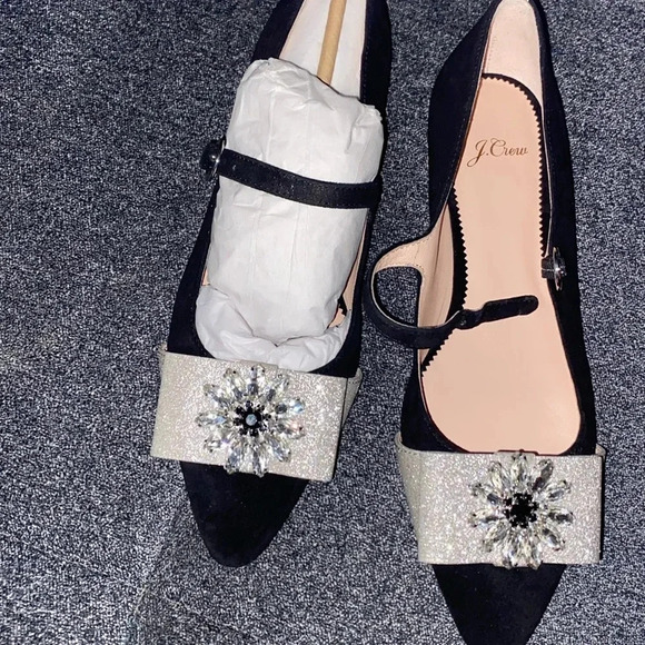 j crew velvet mary jane with jewels size 8​​​ - Picture 3 of 4